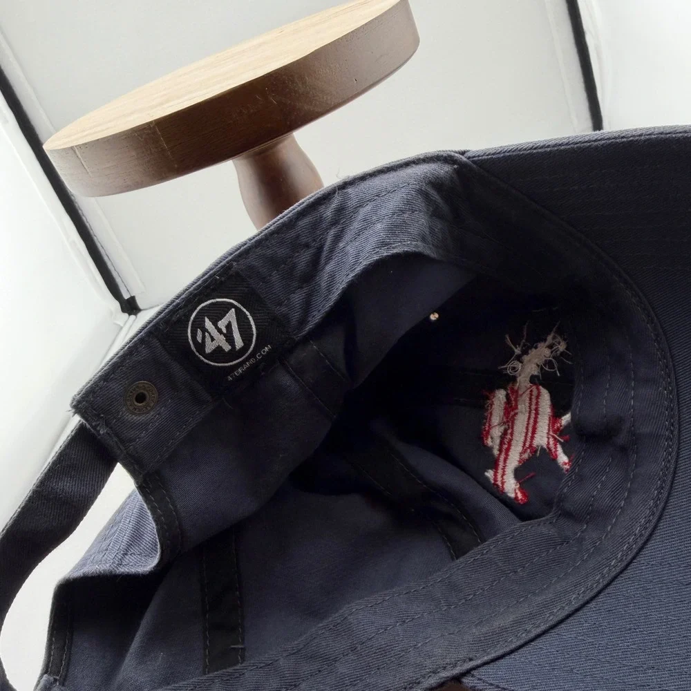 American Flag Racehorse Embroidered Hat Patriotic Horse Racing Track Cap